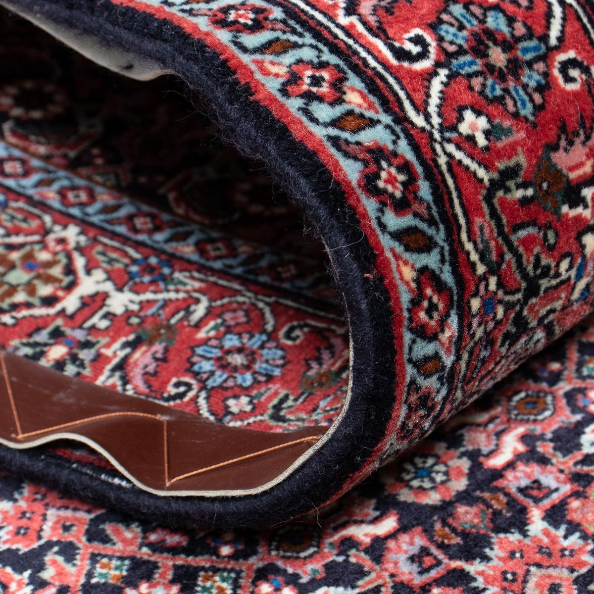 Biegacz Dywan perski - Bijar - 418 x 86 cm - jasna czerwień