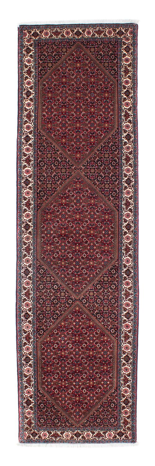 Biegacz Dywan perski - Bijar - 306 x 85 cm - rdza