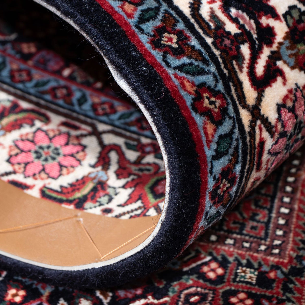 Biegacz Dywan perski - Bijar - 306 x 85 cm - rdza