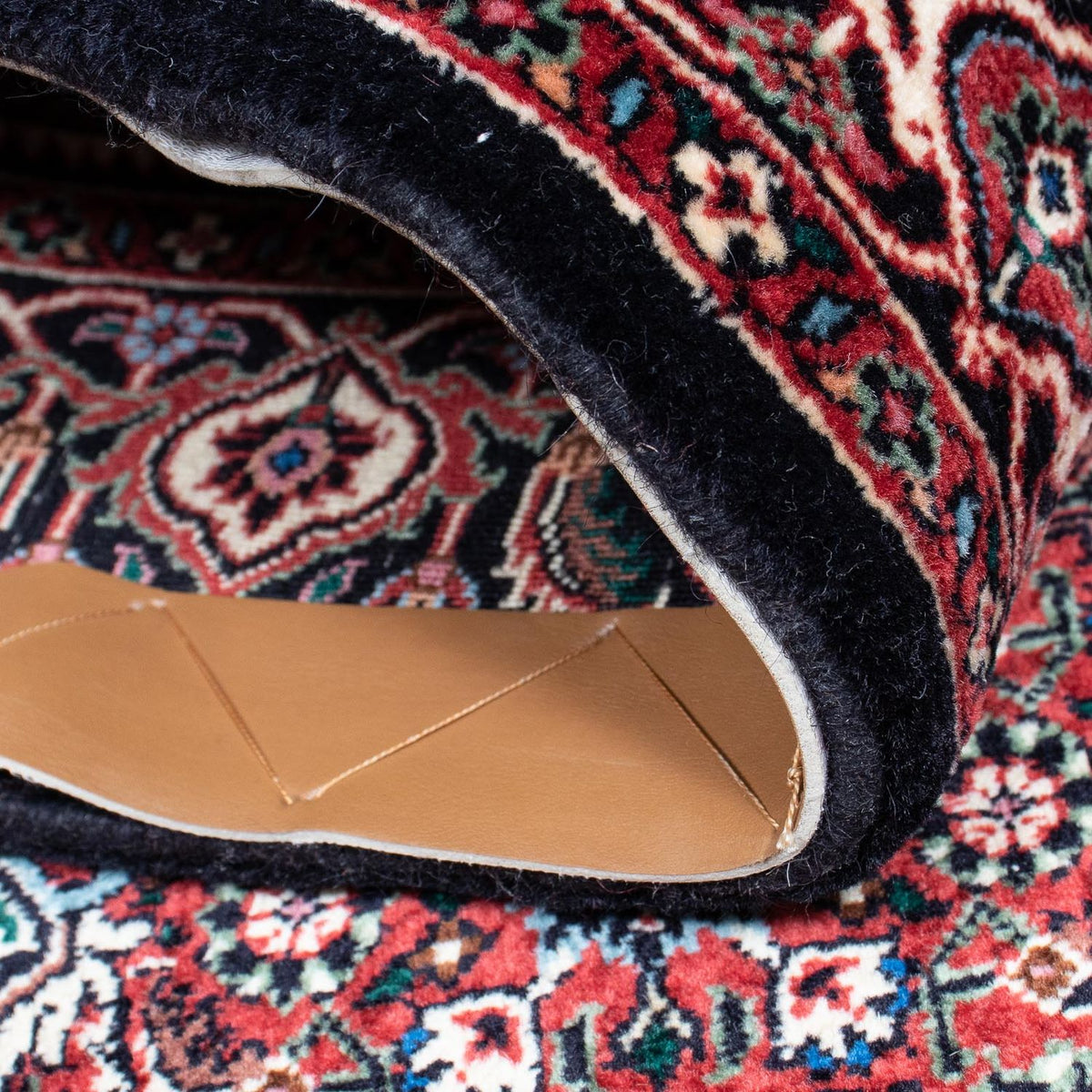 Biegacz Dywan perski - Bijar - 196 x 108 cm - ciemnoniebieski