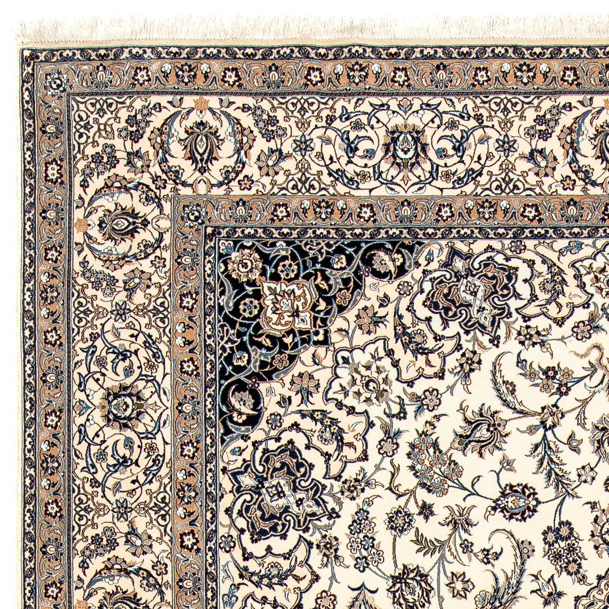 Dywan perski - Nain - Premium - 328 x 218 cm - beżowy