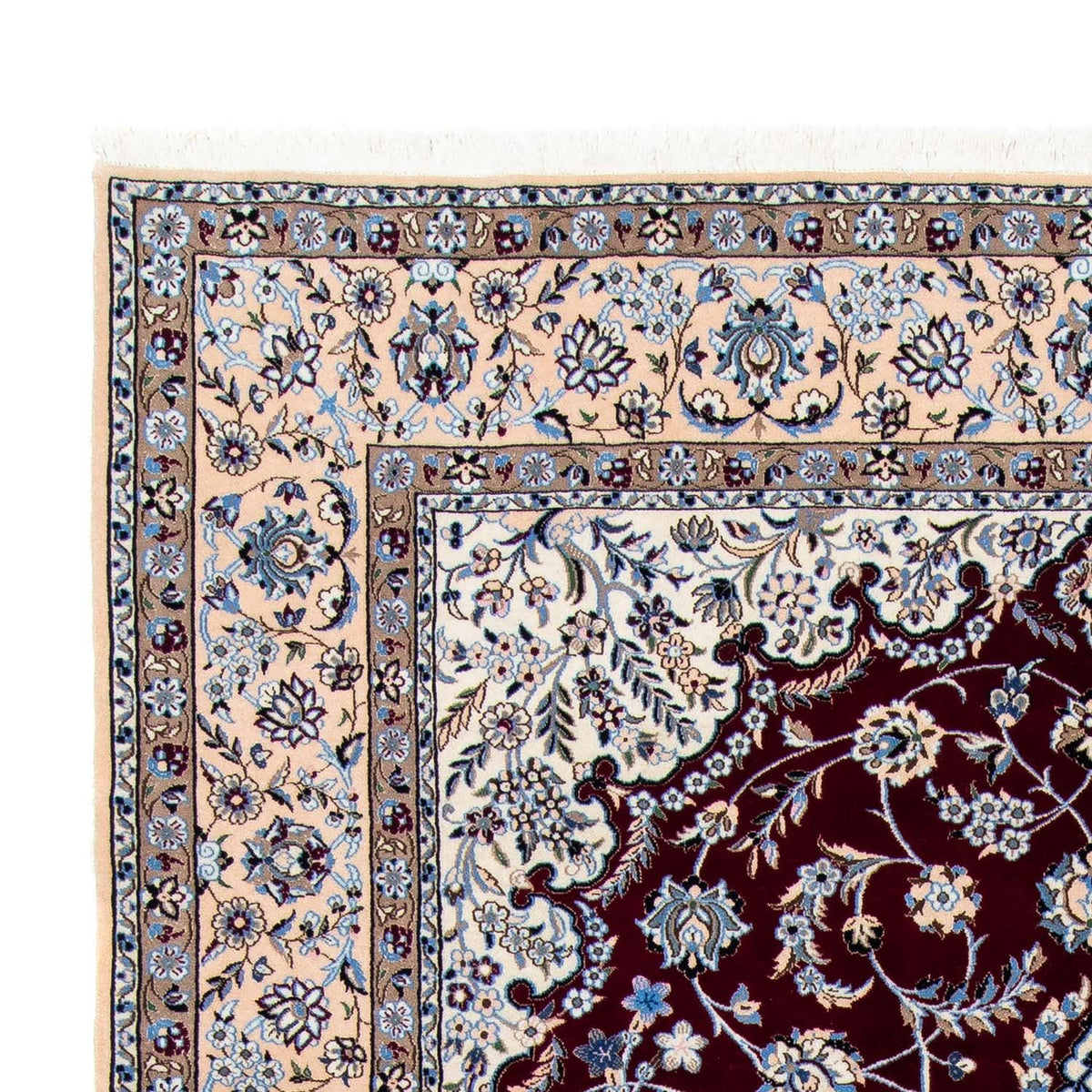 Dywan perski - Nain - Królewski - 305 x 201 cm - ciemna czerwień