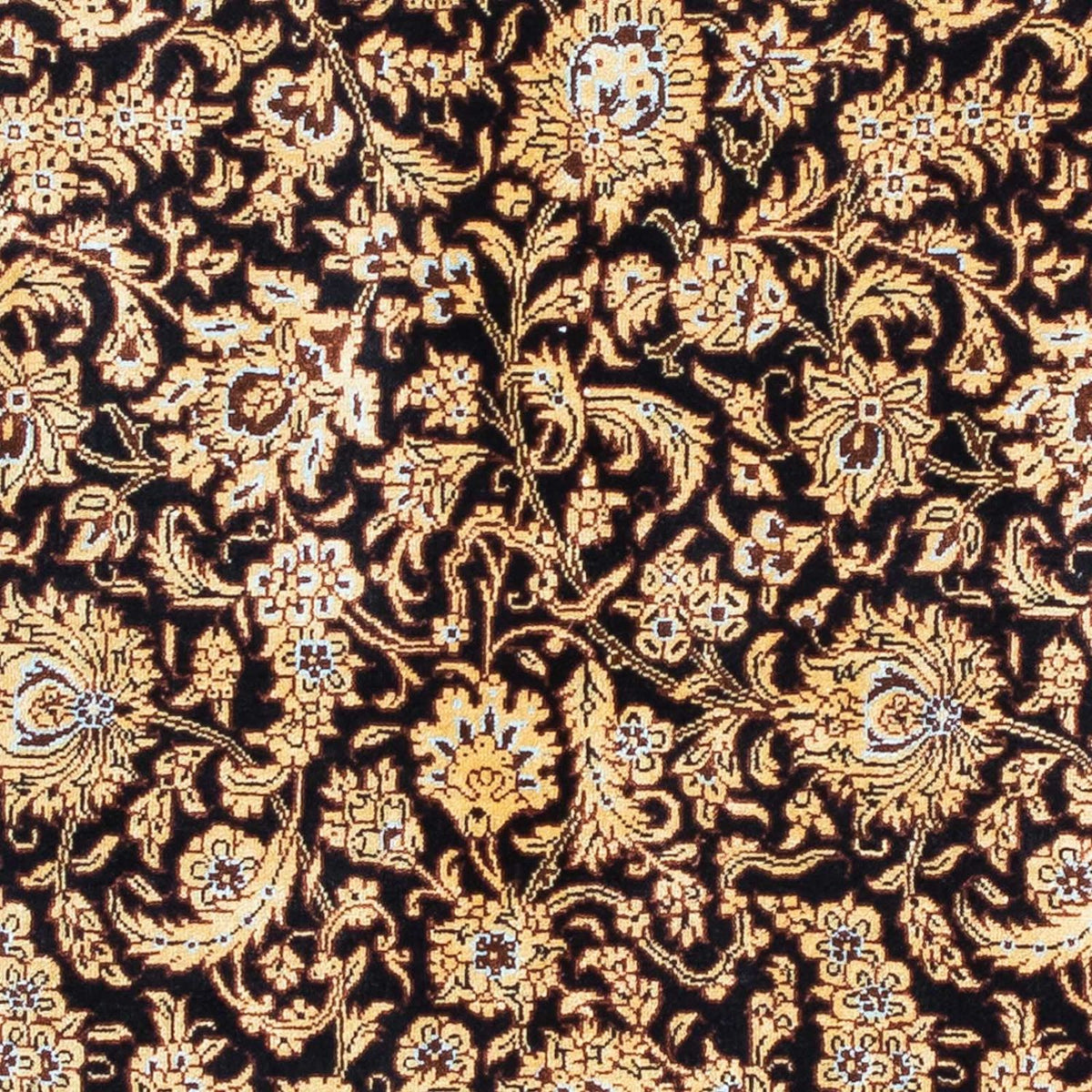 Dywan perski - Ghom - 118 x 80 cm - ciemnoniebieski