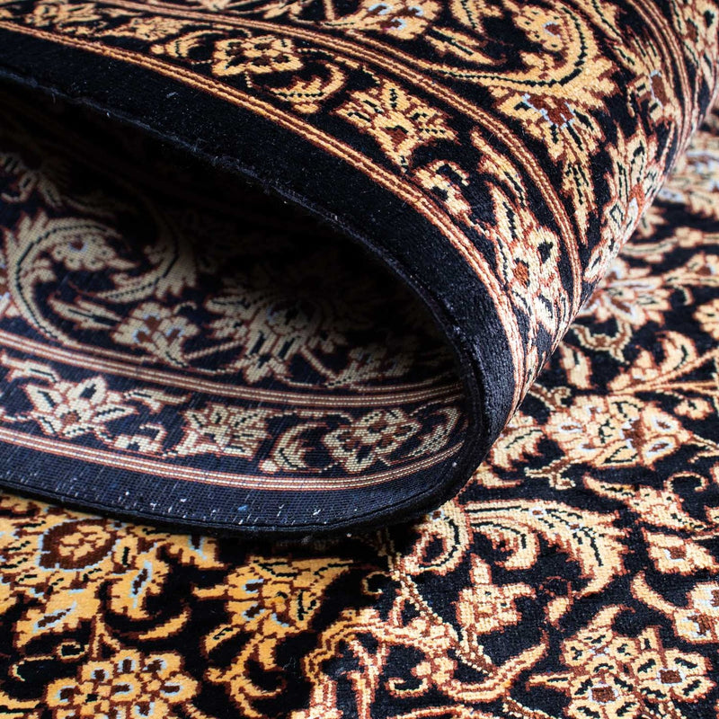 Dywan perski - Ghom - 118 x 80 cm - ciemnoniebieski