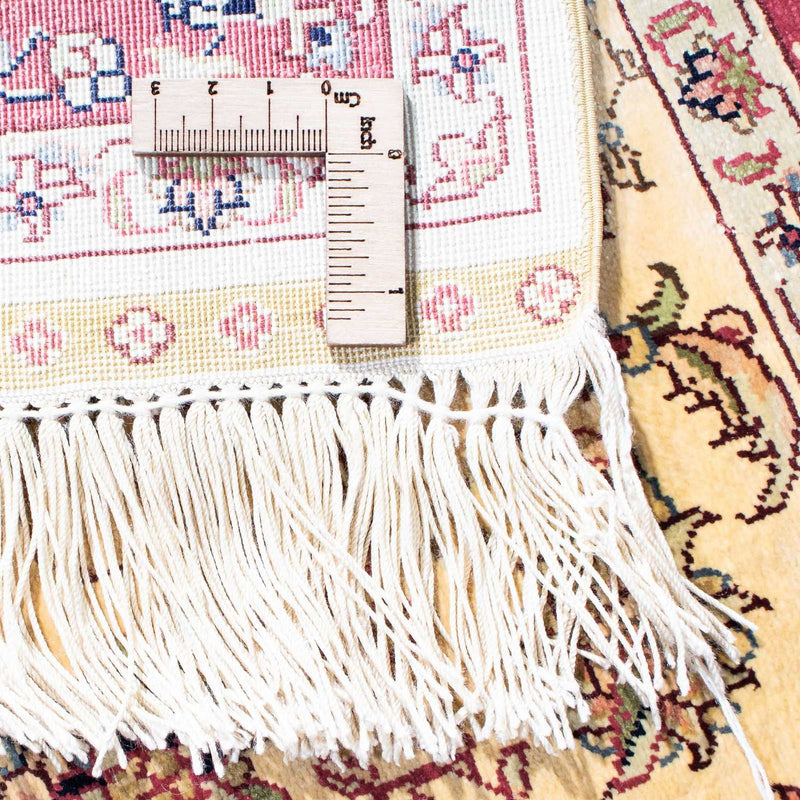 Orientalny dywan - Hereke - 122 x 69 cm - ciemna czerwień