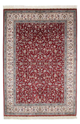 Orientalny dywan - Hereke - 246 x 170 cm - ciemna czerwień