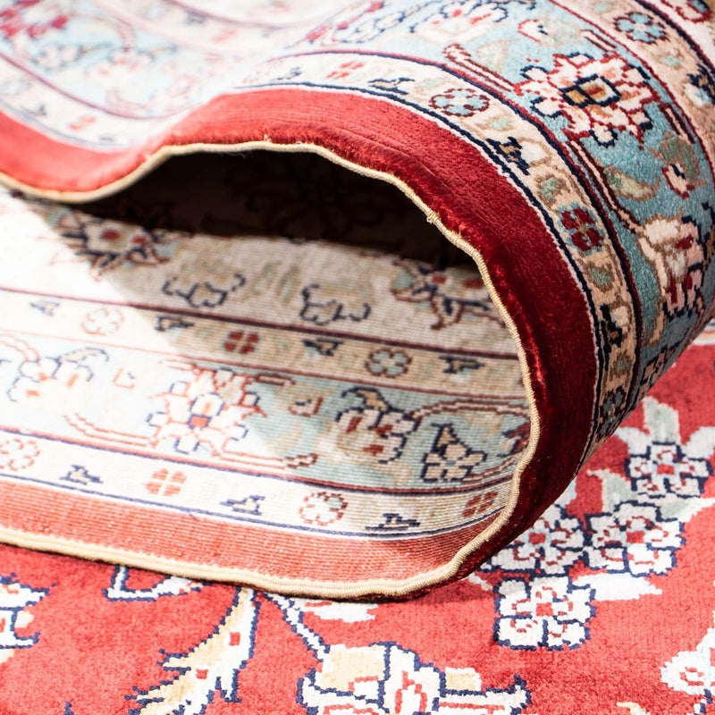 Orientalny dywan - Hereke - 246 x 170 cm - ciemna czerwień