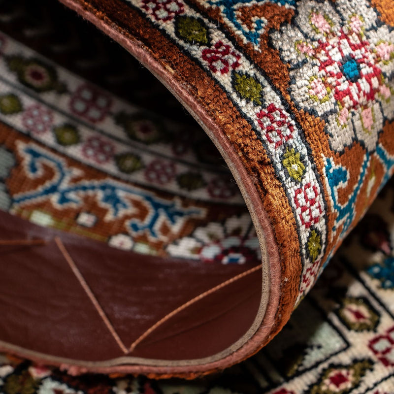 Dywan perski - Ghom - 91 x 59 cm - wielokolorowy