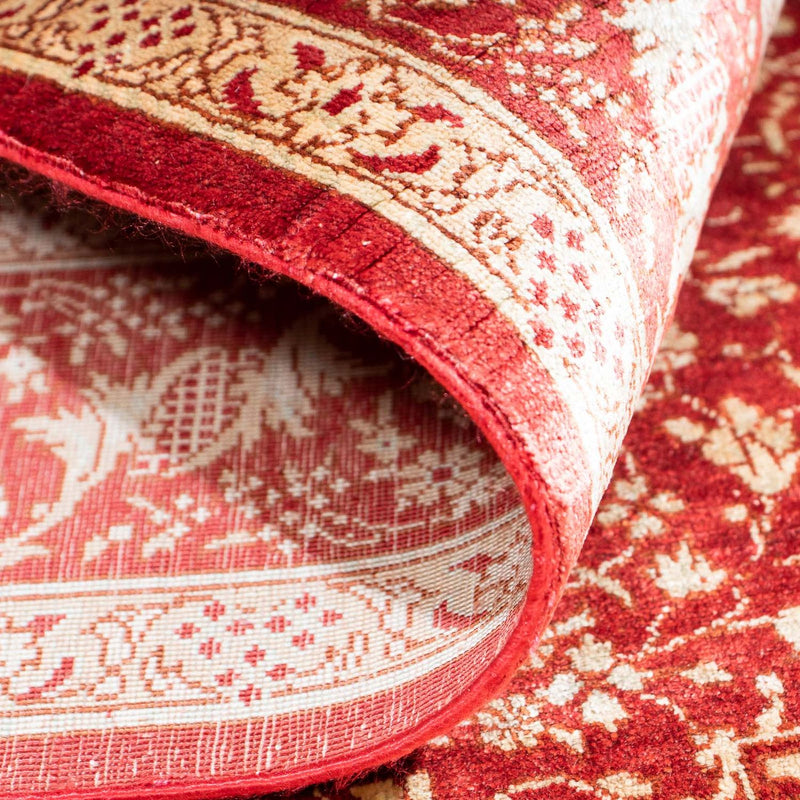 Orientalny dywan - Hereke - 122 x 69 cm - ciemna czerwień