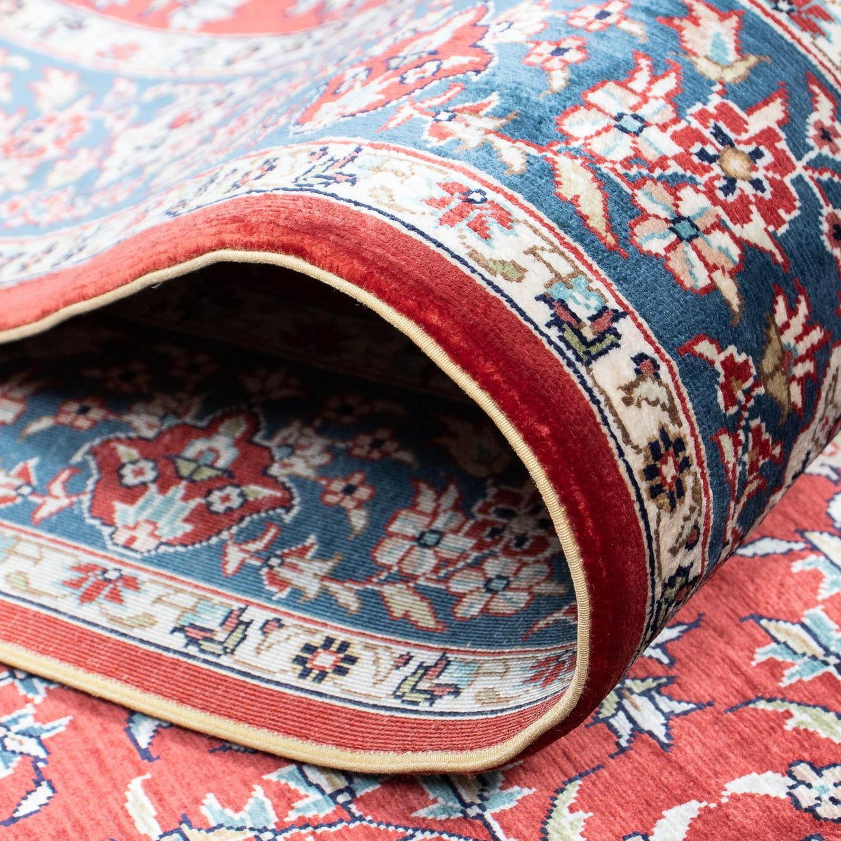 Biegacz Orientalny dywan - Hereke - 369 x 78 cm - ciemna czerwień