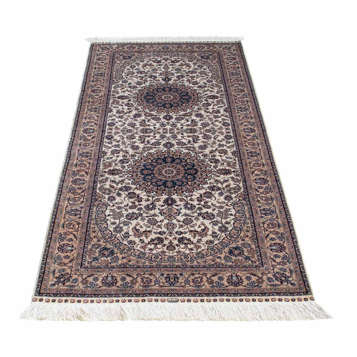 Biegacz Orientalny dywan - Hereke - 185 x 78 cm - beżowy