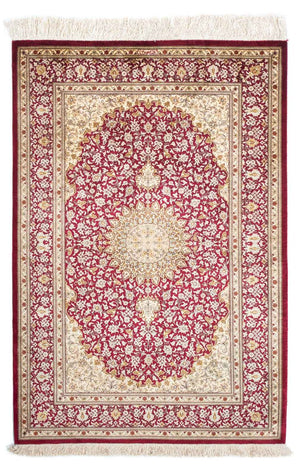Orientalny dywan - Hereke - 122 x 76 cm - ciemna czerwień