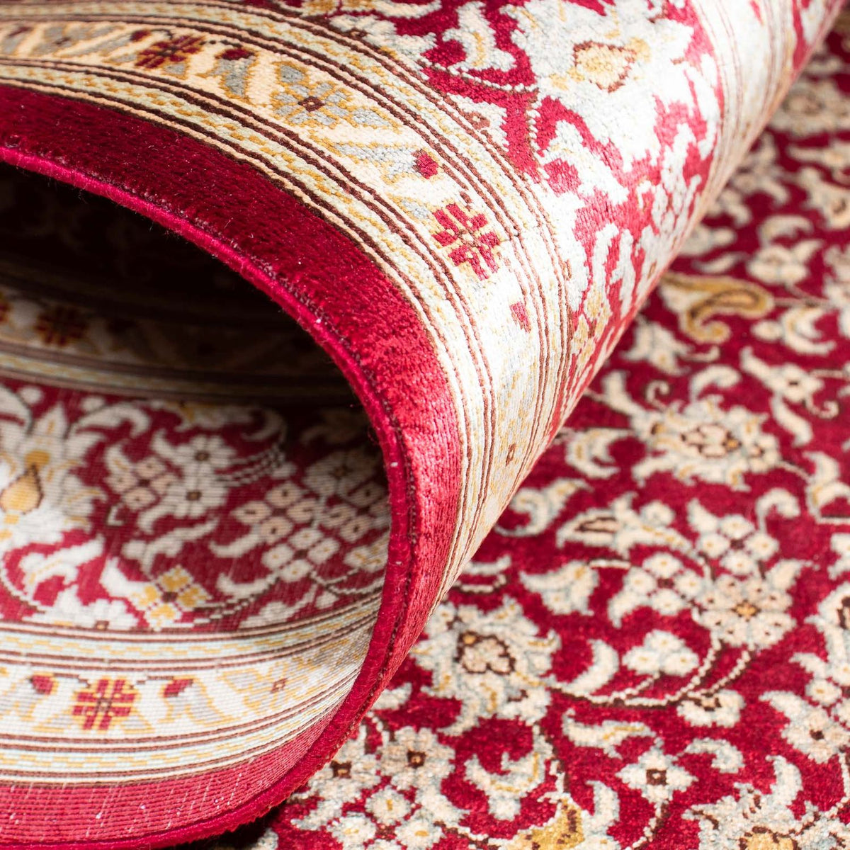 Orientalny dywan - Hereke - 122 x 76 cm - ciemna czerwień