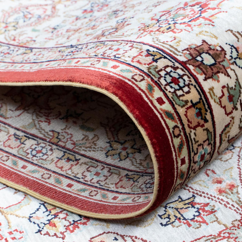 Biegacz Orientalny dywan - Hereke - 368 x 78 cm - ciemna czerwień