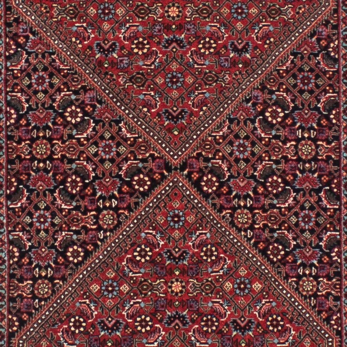 Biegacz Dywan perski - Bijar - 305 x 78 cm - rdza