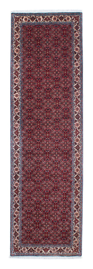 Biegacz Dywan perski - Bijar - 295 x 84 cm - ciemna czerwień