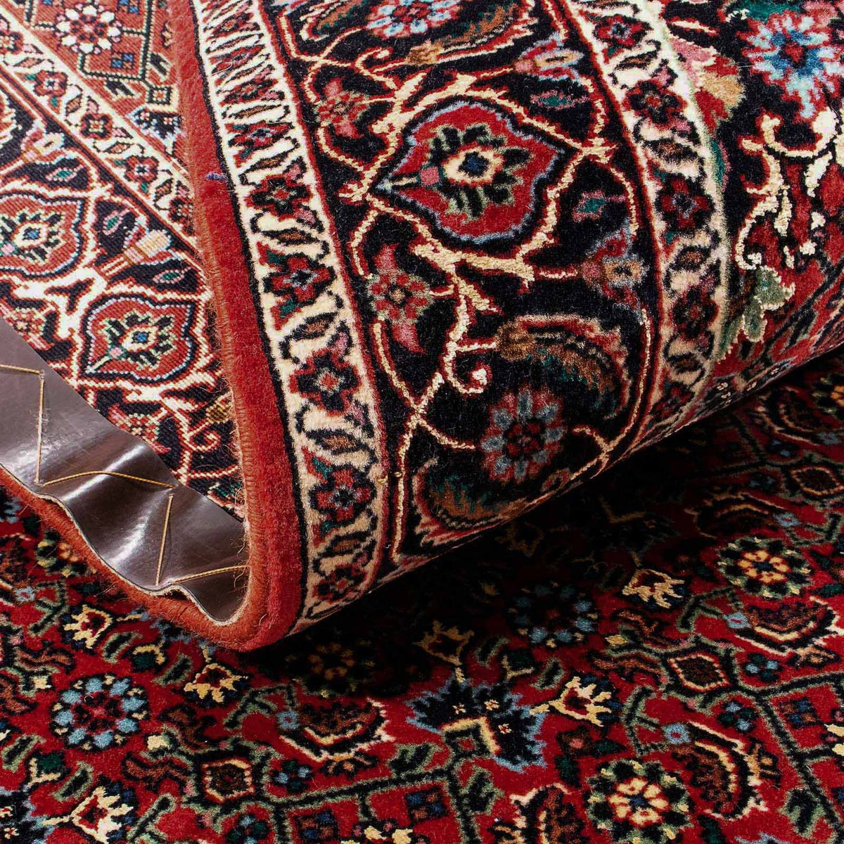 Dywan perski - Bijar - 165 x 110 cm - ciemna czerwień