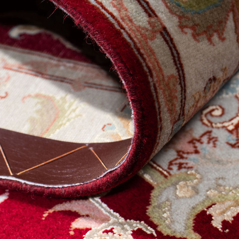 Biegacz Dywan perski - Tabriz - 206 x 78 cm - ciemna czerwień