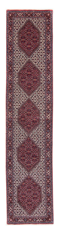 Biegacz Dywan perski - Bijar - 373 x 80 cm - wielokolorowy