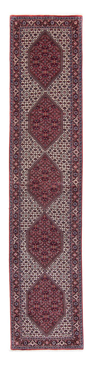 Biegacz Dywan perski - Bijar - 373 x 80 cm - wielokolorowy