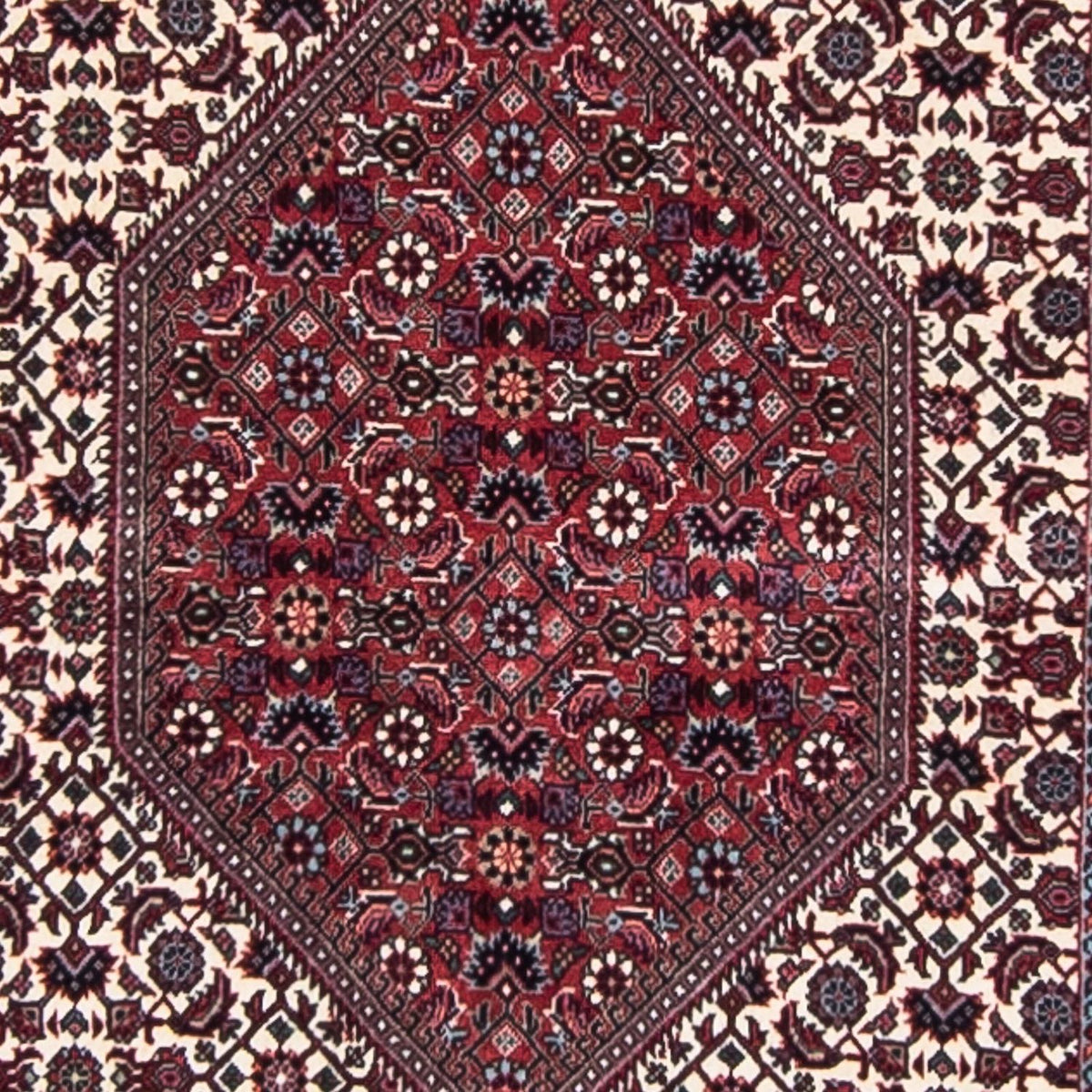 Biegacz Dywan perski - Bijar - 373 x 80 cm - wielokolorowy