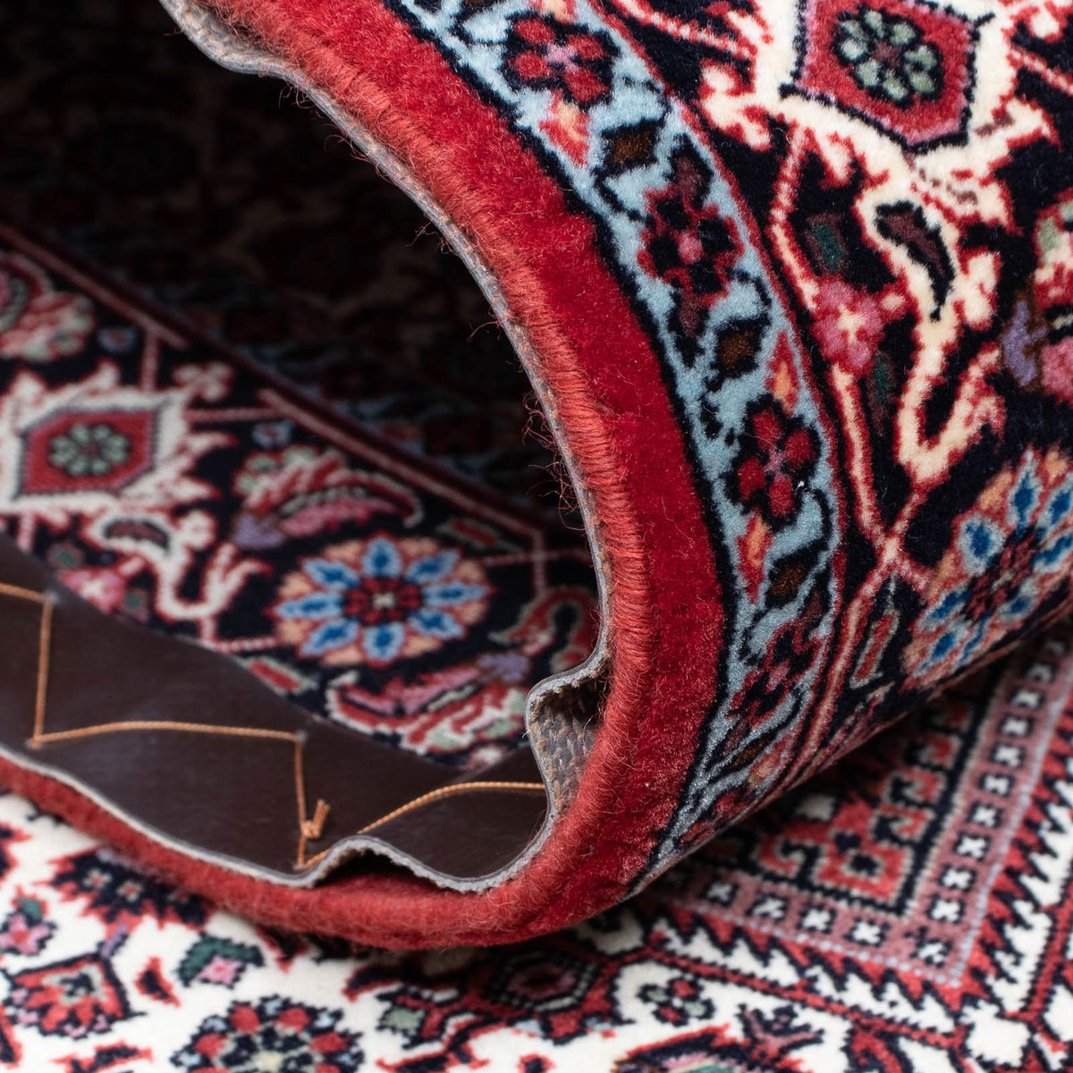 Biegacz Dywan perski - Bijar - 373 x 80 cm - wielokolorowy