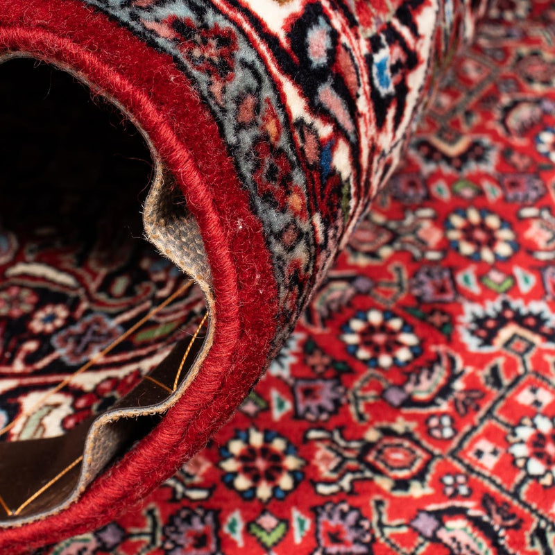 Dywan perski - Bijar kwadratowy  - 205 x 205 cm - ciemna czerwień