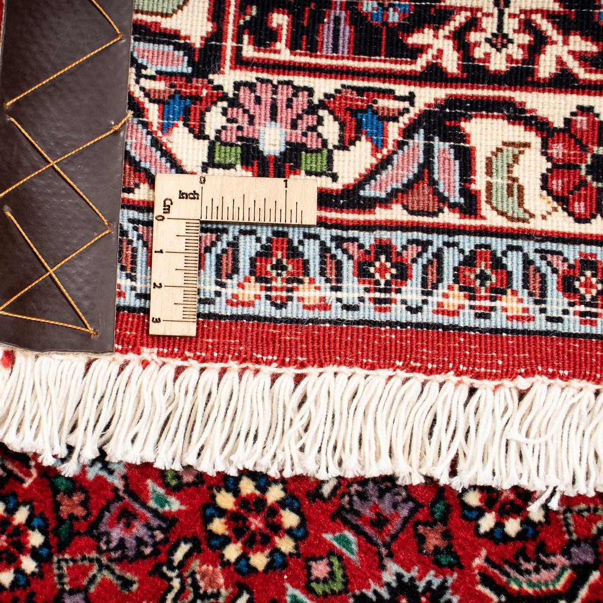 Dywan perski - Bijar kwadratowy  - 205 x 205 cm - ciemna czerwień