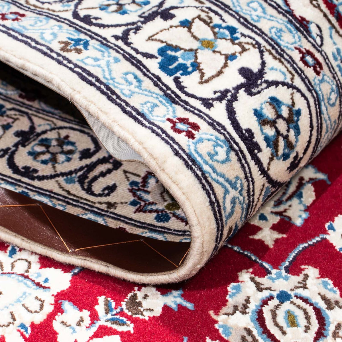 Dywan perski - Nain - Królewski - 184 x 108 cm - ciemna czerwień