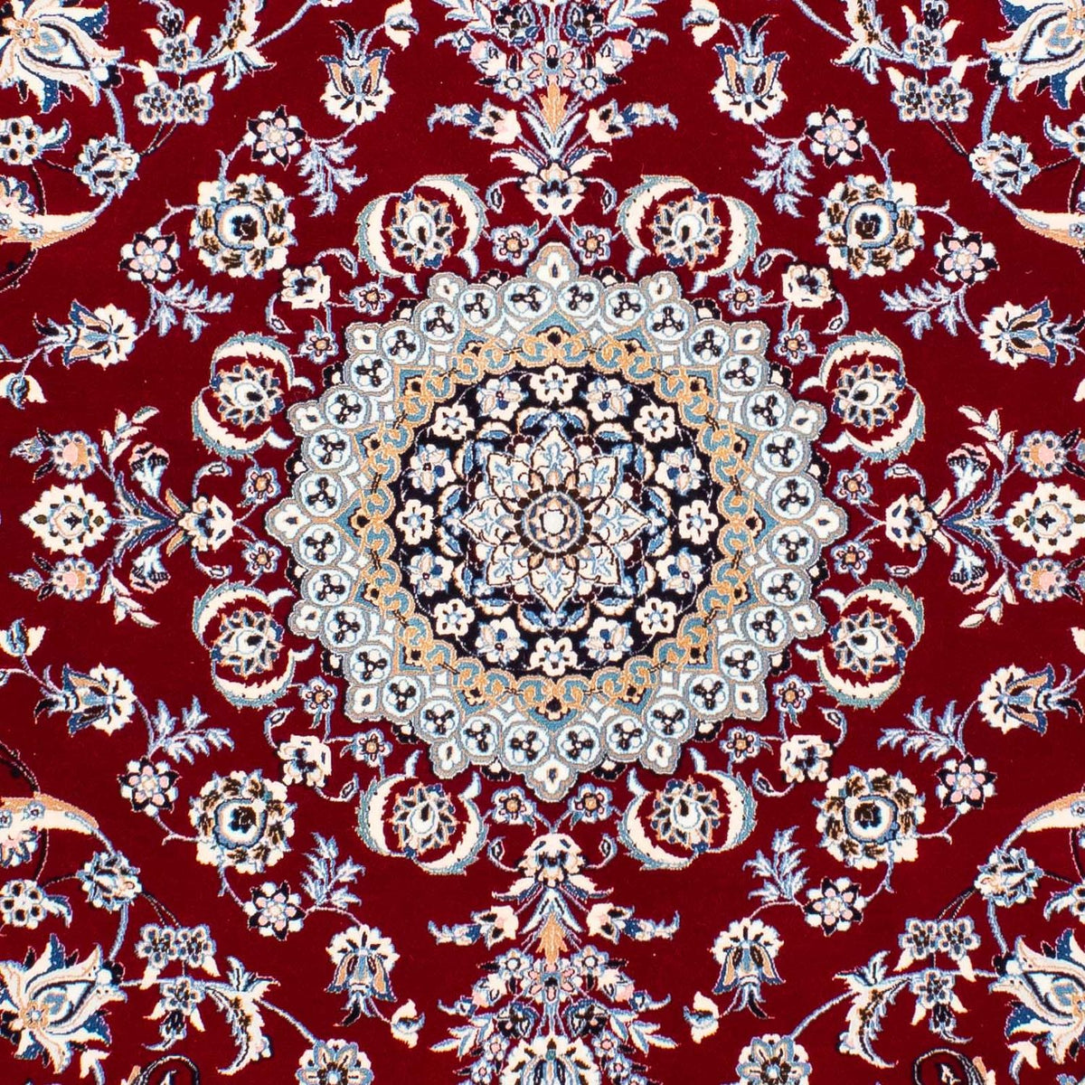 Dywan perski - Nain - Premium - 242 x 158 cm - ciemna czerwień