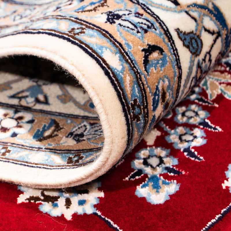 Dywan perski - Nain - Premium - 242 x 158 cm - ciemna czerwień