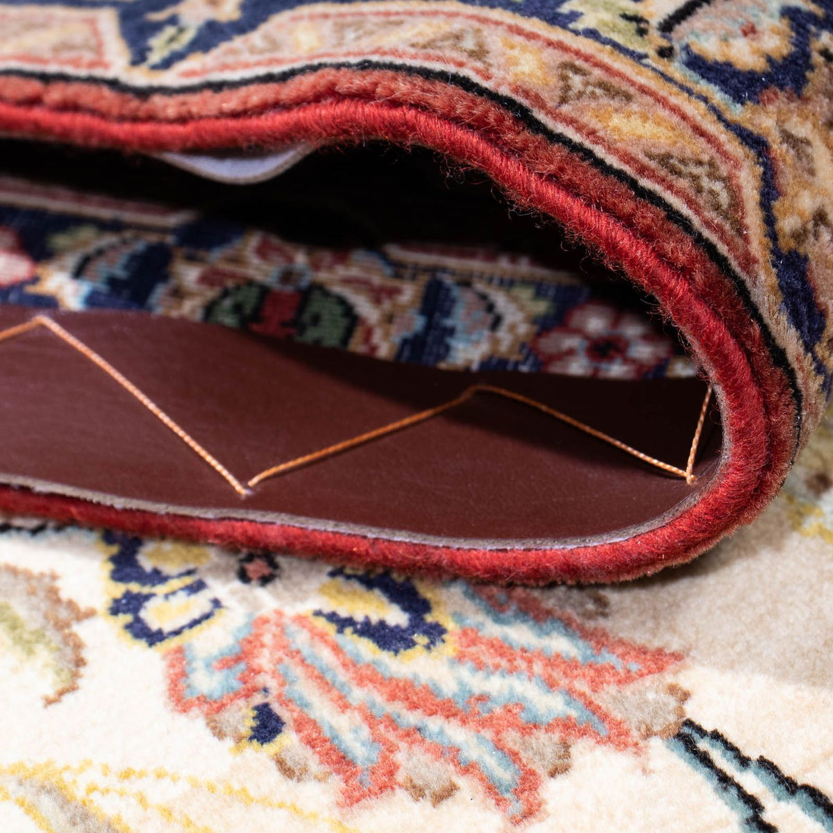 Biegacz Dywan perski - Ghom - 193 x 57 cm - beżowy