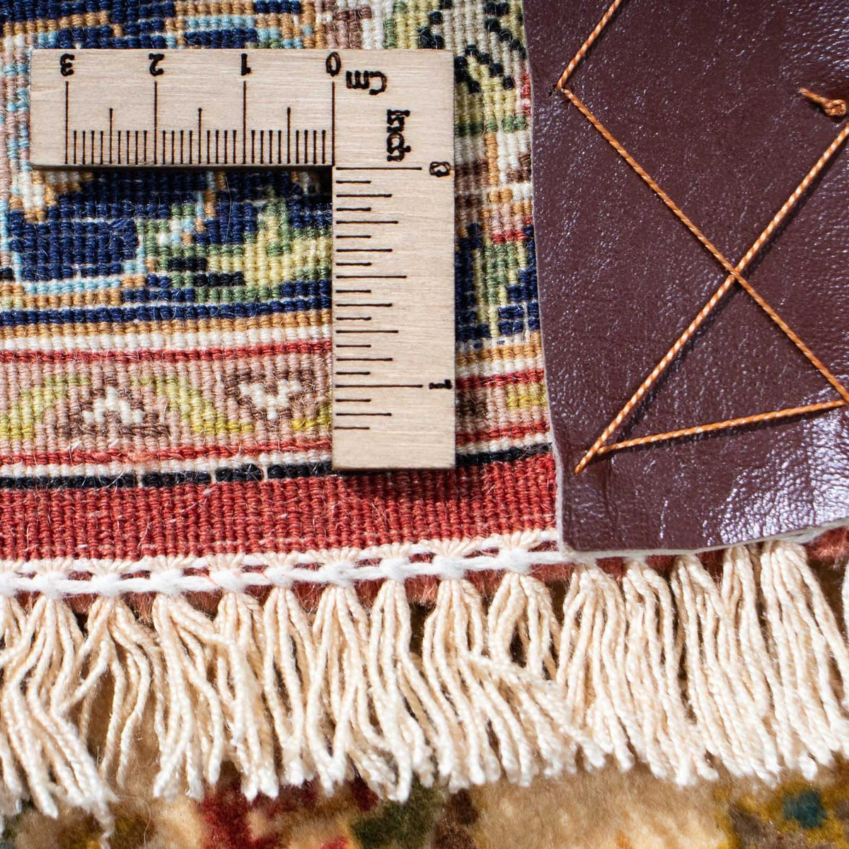 Biegacz Dywan perski - Ghom - 193 x 57 cm - beżowy