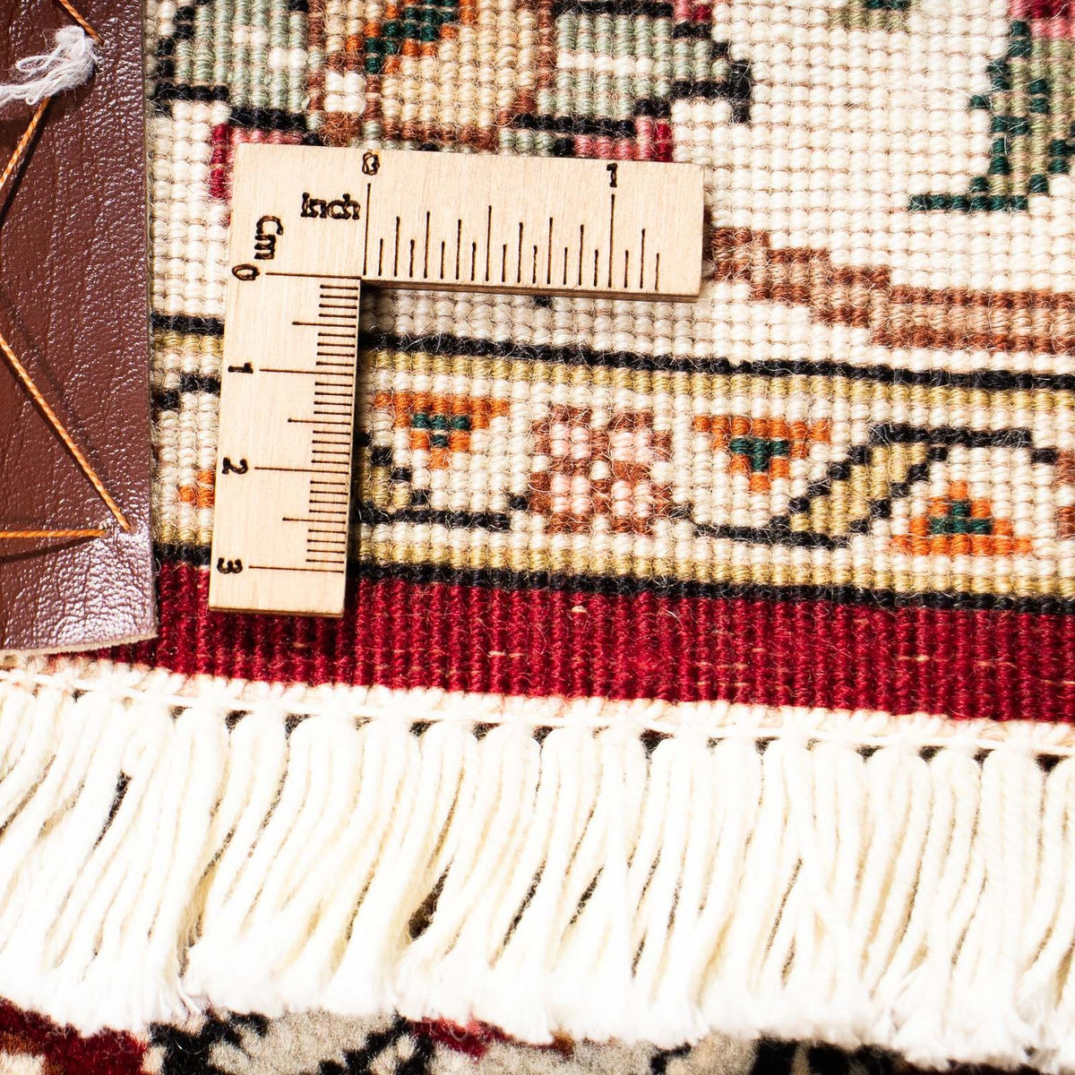 Biegacz Dywan perski - Tabriz - Królewski - 315 x 88 cm - ciemna czerwień