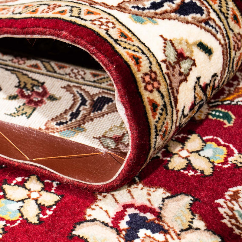 Biegacz Dywan perski - Tabriz - Królewski - 317 x 88 cm - ciemna czerwień