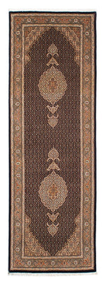 Biegacz Dywan perski - Tabriz - 248 x 81 cm - ciemnoniebieski