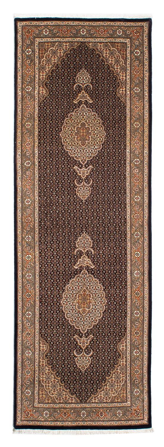 Biegacz Dywan perski - Tabriz - 248 x 81 cm - ciemnoniebieski