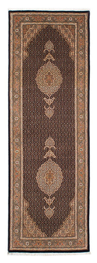Biegacz Dywan perski - Tabriz - 248 x 81 cm - ciemnoniebieski