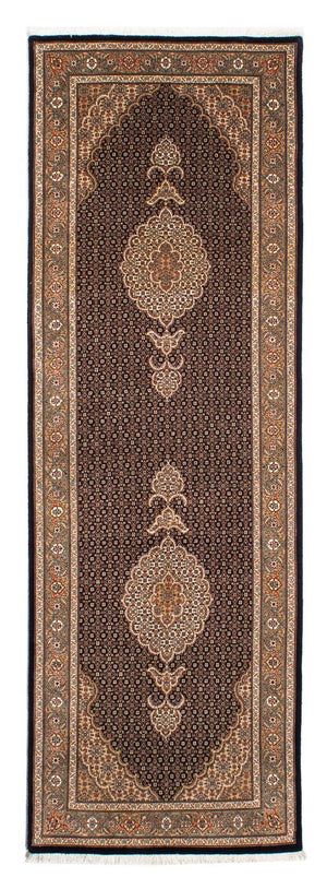 Biegacz Dywan perski - Tabriz - 248 x 81 cm - ciemnoniebieski