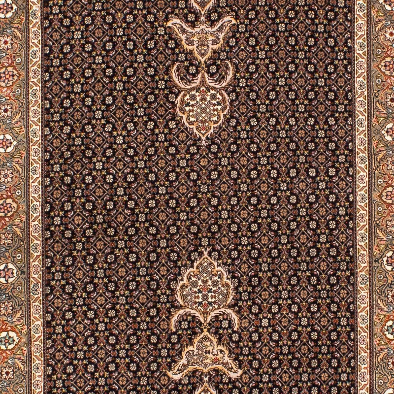 Biegacz Dywan perski - Tabriz - 248 x 81 cm - ciemnoniebieski