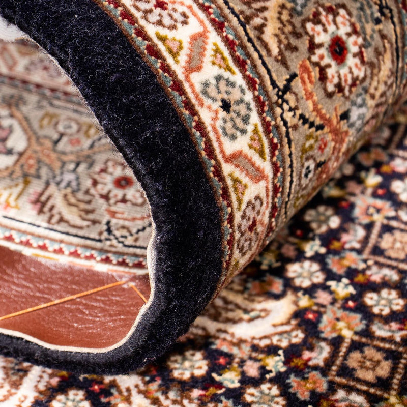 Biegacz Dywan perski - Tabriz - 248 x 81 cm - ciemnoniebieski