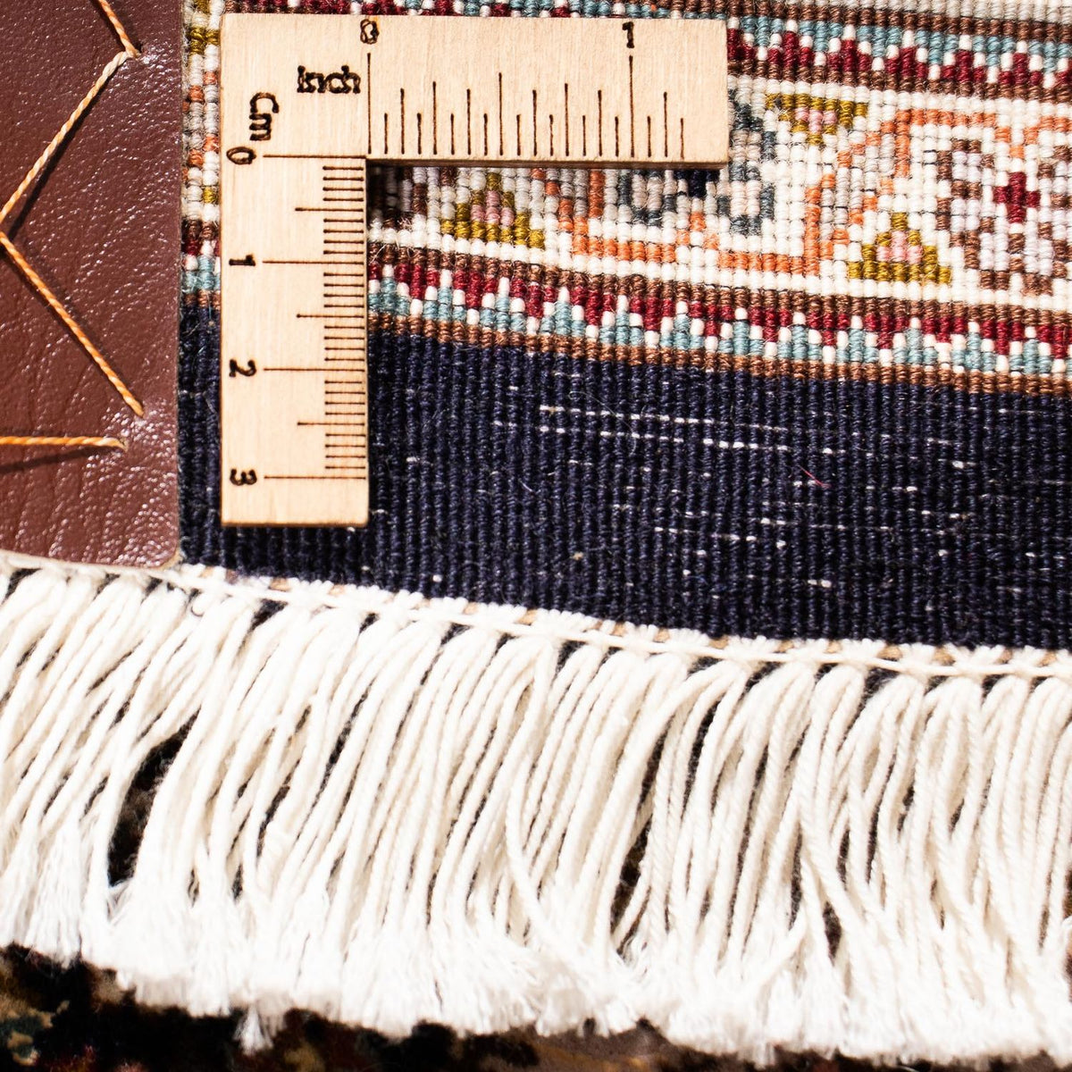 Biegacz Dywan perski - Tabriz - 248 x 81 cm - ciemnoniebieski