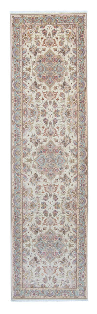 Biegacz Dywan perski - Tabriz - Królewski - 360 x 90 cm - beżowy