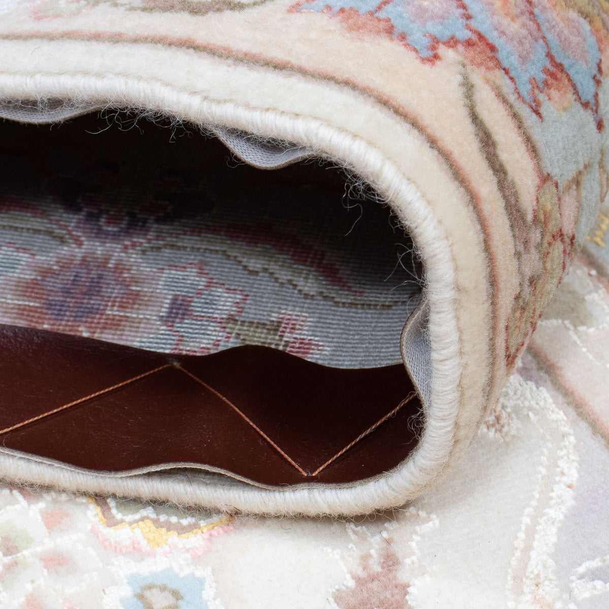 Biegacz Dywan perski - Tabriz - Królewski - 360 x 90 cm - beżowy