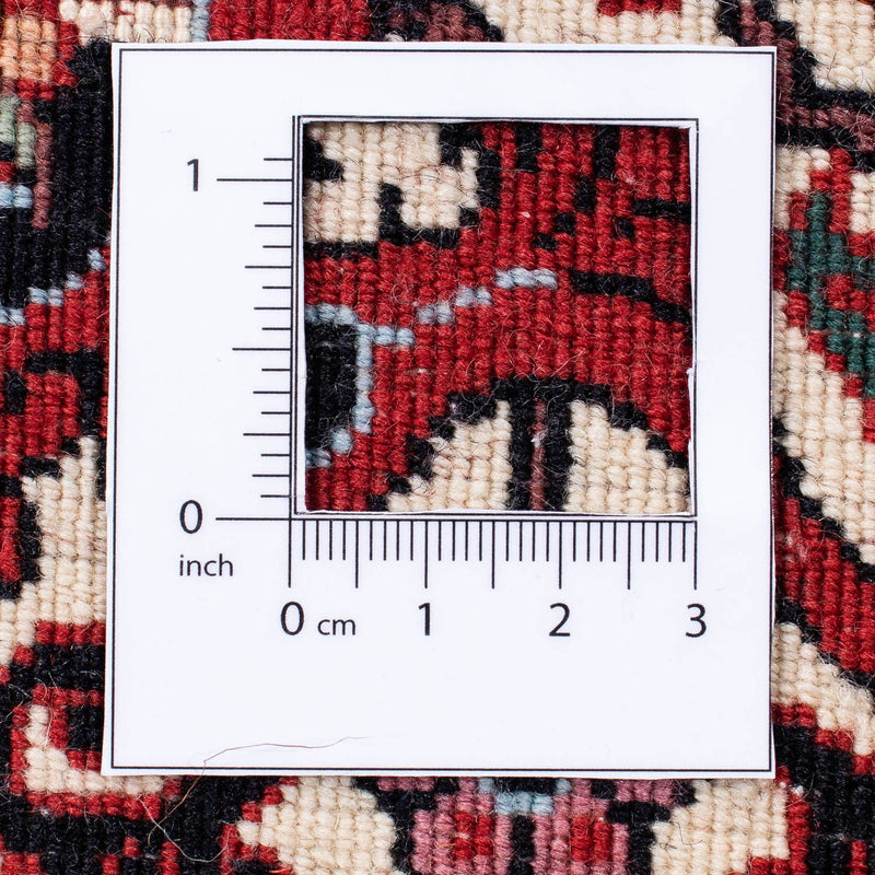 Dywan perski - Bijar kwadratowy  - 253 x 253 cm - ciemna czerwień