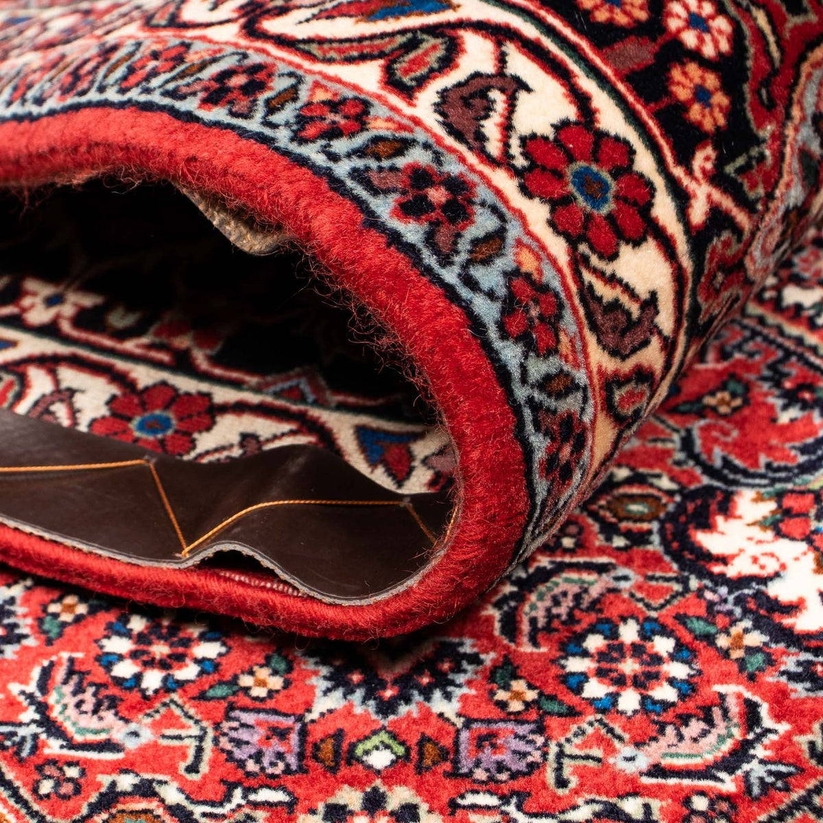 Dywan perski - Bijar - 261 x 206 cm - ciemna czerwień