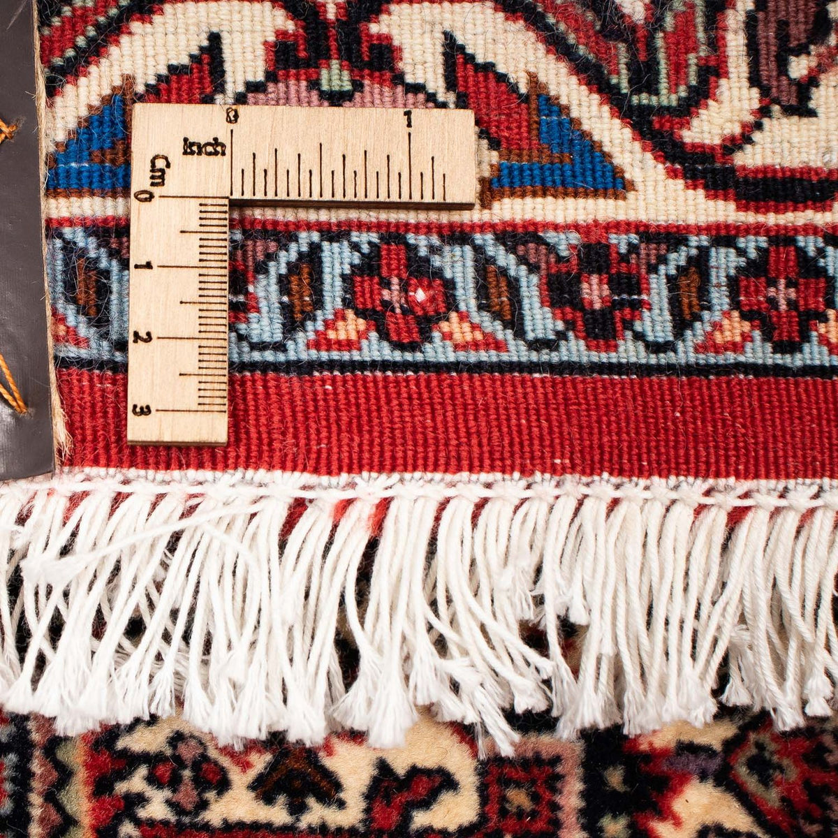 Dywan perski - Bijar - 261 x 206 cm - ciemna czerwień