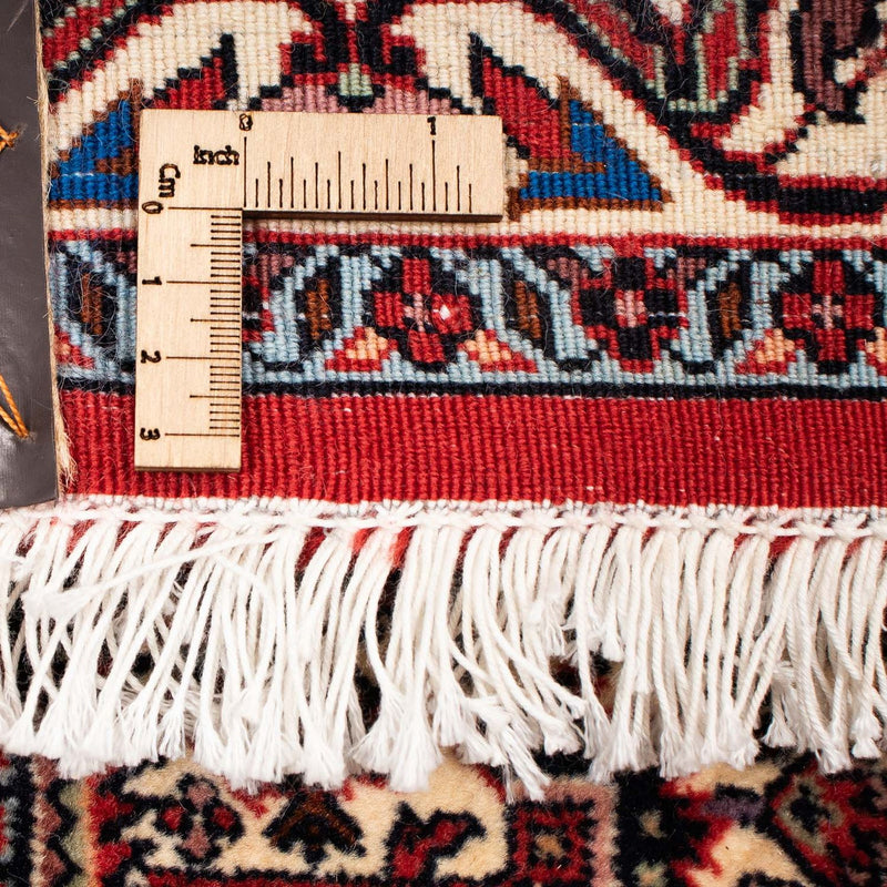 Dywan perski - Bijar - 261 x 206 cm - ciemna czerwień