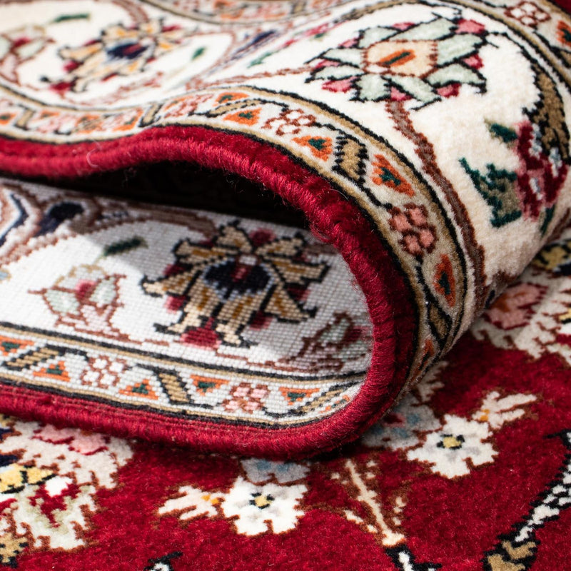 Biegacz Dywan perski - Tabriz - Królewski - 197 x 87 cm - ciemna czerwień