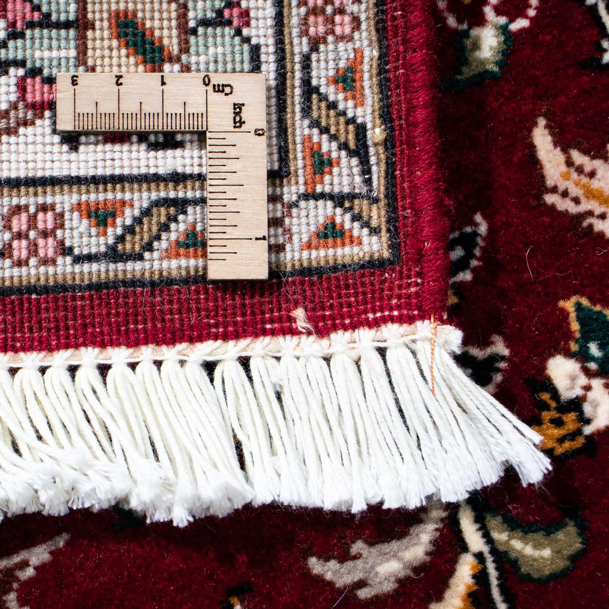 Biegacz Dywan perski - Tabriz - Królewski - 197 x 87 cm - ciemna czerwień